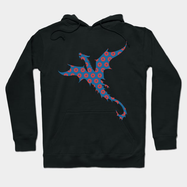 Phish Flying Dragon Donuts Hoodie by NeddyBetty